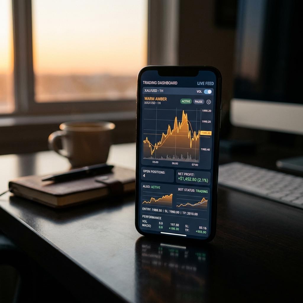 Velzoryn Qumexa Dashboard auf einem modernen Smartphone